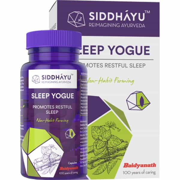 Siddhayu Sleep Yogue (By Baidyanath) | Sleeping Pills To Promote Healthy & Restful Sleep | 30 Cap