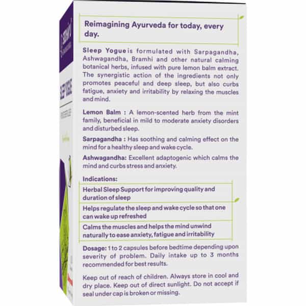 Siddhayu Sleep Yogue (By Baidyanath) | Sleeping Pills To Promote Healthy & Restful Sleep | 30 Cap
