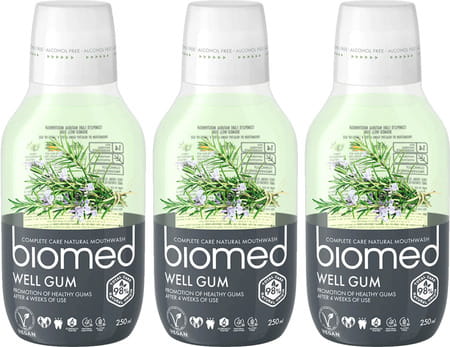 Biomed Completecare Well Gum Fluoride Free Mouthwash - 250ml (Pack Of 3) Clear