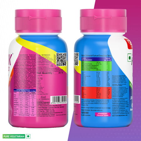 Health Ok Strawberry Flavour Nutraceutical For Women Bottle Of 30 Tablets