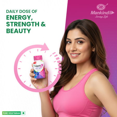 Health Ok Strawberry Flavour Nutraceutical For Women Bottle Of 30 Tablets