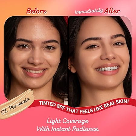 Dot & Key Strawberry Dew Tinted Sunscreen Spf 50+ Pa++++ - 01 Porcelain | Uva & Uvb - 50ml