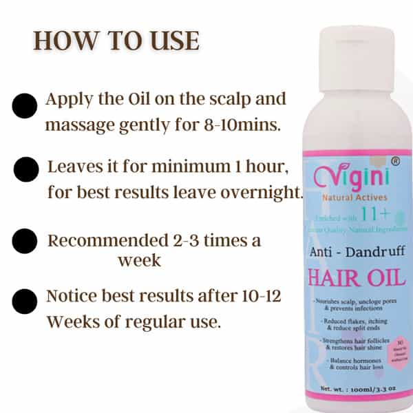 Vigini Damage Growth Repair Fall Loss Control, Anti Dandruff Preshampoo Revitalizer Hair Tonic 200Ml