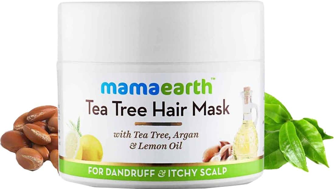 Mamaearth Tea Tree And Lemon Oil Anti Dandruff Hair Mask Container Of 200 Gm