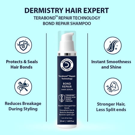 Dermistry Bond Repair & Restore Hair Serum Terabond Protein For Damaged Breakages Split Ends 50ml