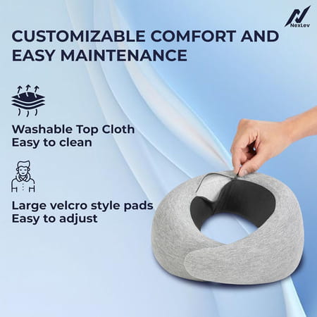 Nexlev Travel Neck Pillow Np-07 | Grey
