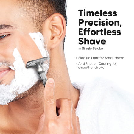 Letsshave Pro Signature De Safety Razor With 10 Blades For Men | Double Edge Classic Razor