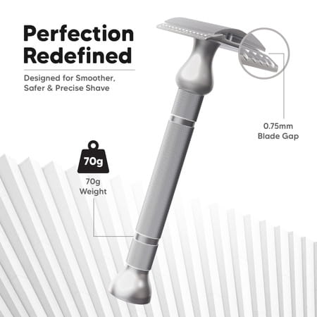 Letsshave Pro Signature De Safety Razor With 10 Blades For Men | Double Edge Classic Razor