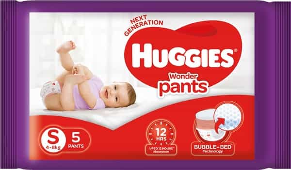 Huggies Wonder Pants Small Size Diapers (5 Count)