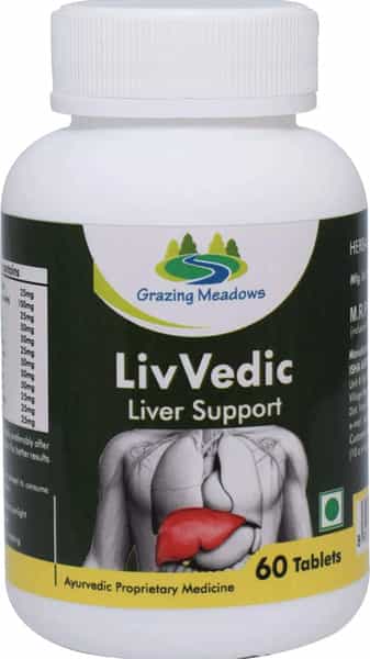 Grazing Meadows Livvedic - 60 Tablets - Ayurvedic Herbal Supplement For Liver Support