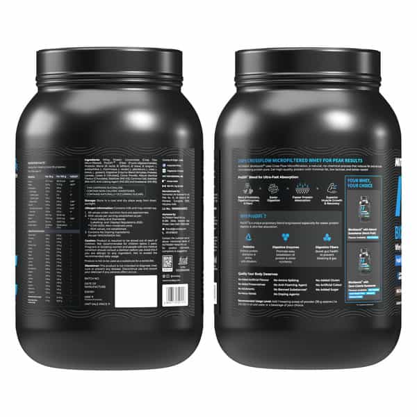 Nutrabay Bioabsorb Whey Protein Powder | Prodifi Blend | 26G Per Scoop | Milk Chocolate - 1Kg