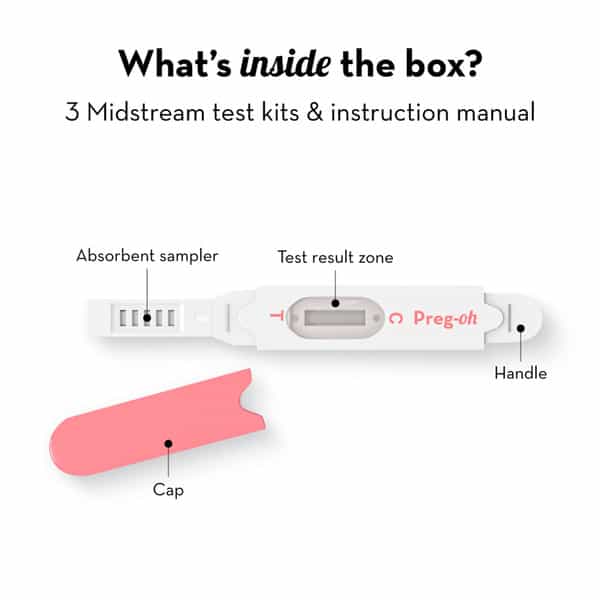 Plush Preg-Oh! Midstream Pregnancy Kit Test For Women