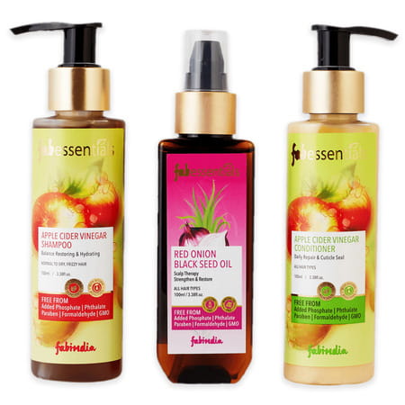 Fabessentials Hair & Now Gift Set - Apple Cider Vinegar - 300 Ml