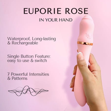 Libertee Euporie Rose Massager 7 Modes & Vibrations