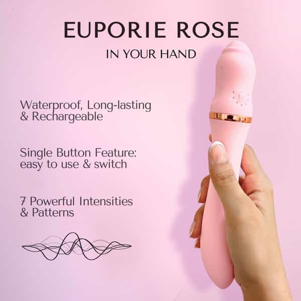 Libertee Euporie Rose Massager 7 Modes & Vibrations