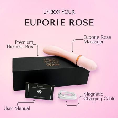 Libertee Euporie Rose Massager 7 Modes & Vibrations