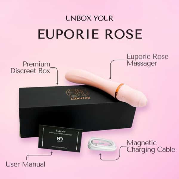 Libertee Euporie Rose Massager 7 Modes & Vibrations