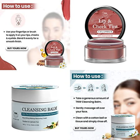 Tnw-The Natural Wash Skincare Combo With Cleansing Balm And Columbus Lip & Cheek Tint