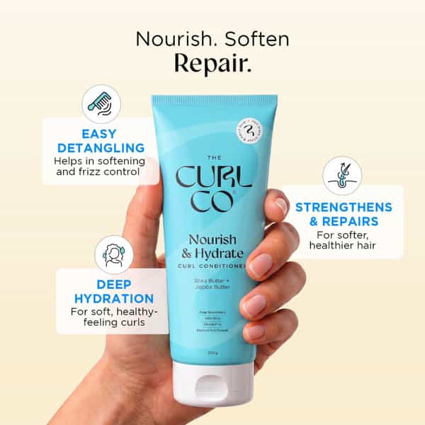 The Curl Co Nourish & Hydrate Curl Conditioner For Wavy & Curly Hair | 200 G