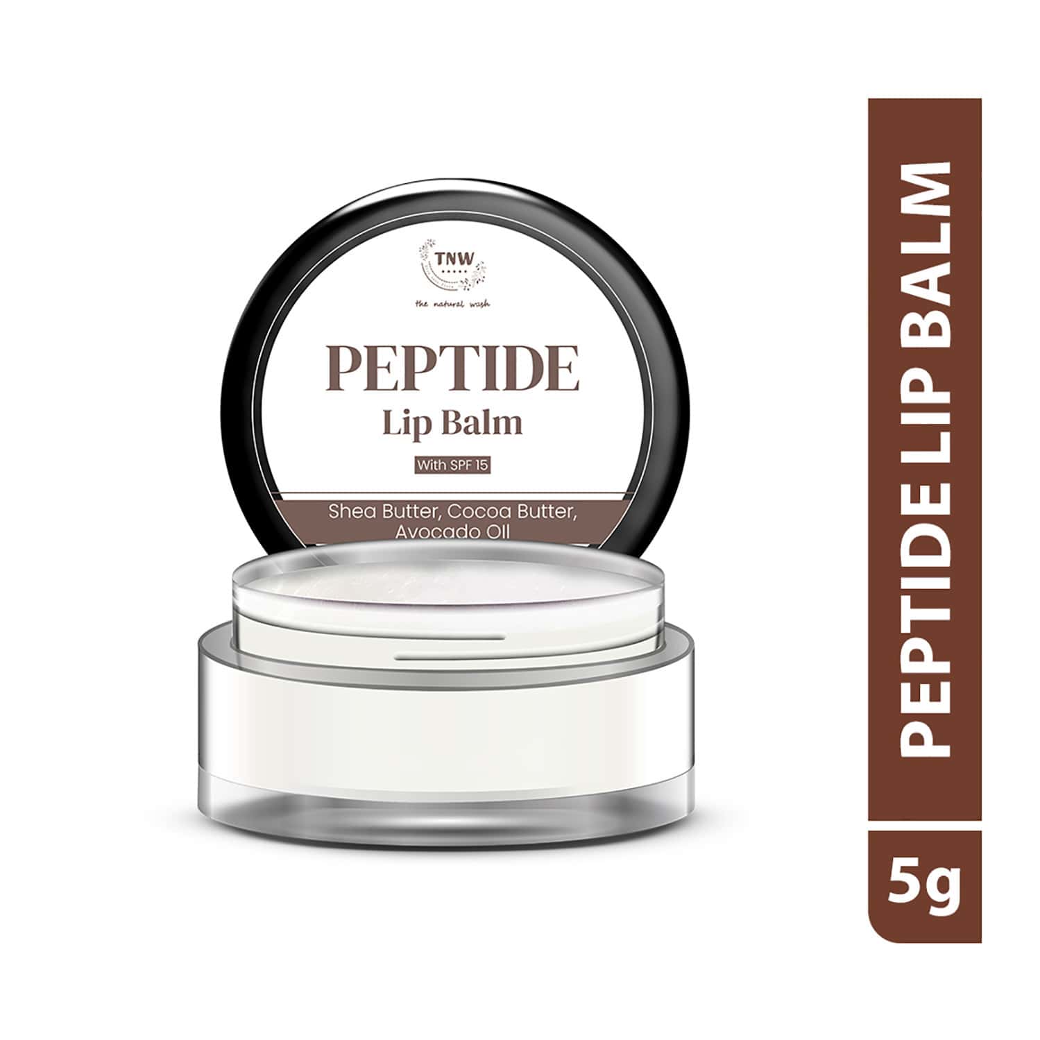 Tnw The Natural Wash Peptide Lip Balm Vanilla | Hydrating & Softening Care 5 Gm