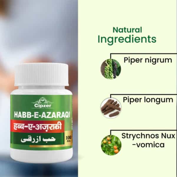 Cipzer Habb-E-Azaraqi100 Pills | Supports Joint Health| Mobility & Inflammation Relief