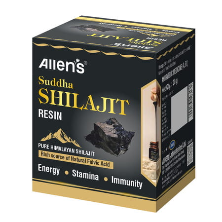 Allen'S Suddha Shilajit Resin 20g | 250mg/Serving | For Energy | Endurance & Vitality | 80 Servings