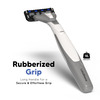 Letsshave Pro 6 Premium Portable Shaving Razor For Men With Free Transparent Shave Gel (Pack Of 3)