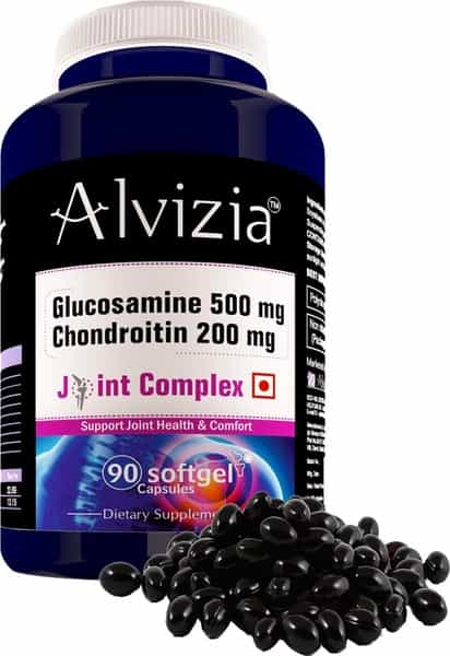 Alvizia Glucosamine 500Mg - Chondroitin - 200 Mg Joint Support Capsules Bottle Of 90