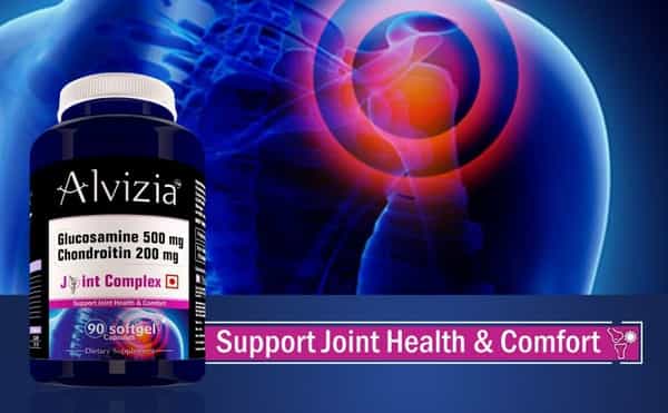 Alvizia Glucosamine 500Mg - Chondroitin - 200 Mg Joint Support Capsules Bottle Of 90