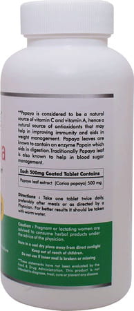 Naturz Ayurveda Papaya 120 Tablets