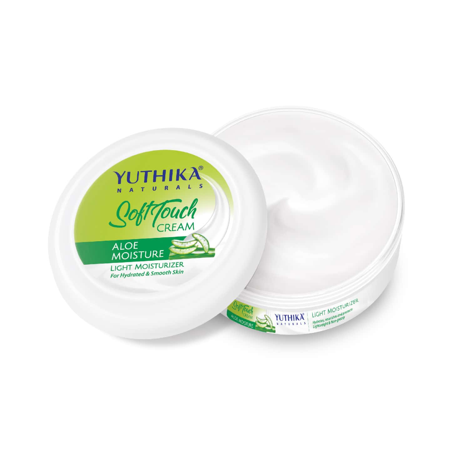 Yuthika Aloe Moisture Light Moisturizer 300ml | Face Body Hand Cream For Dry Skin | All Types