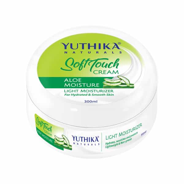 Yuthika Aloe Moisture Light Moisturizer 300Ml | Face Body Hand Cream For Dry Skin | All Types