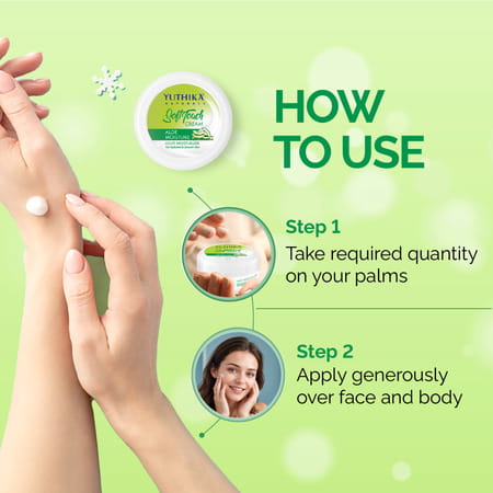Yuthika Aloe Moisture Light Moisturizer 300ml | Face Body Hand Cream For Dry Skin | All Types