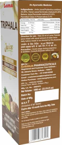 Lama Triphala Juice - 1000 Ml
