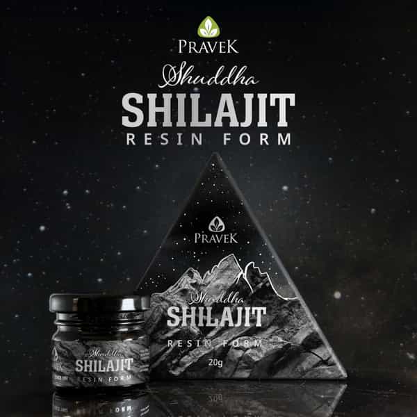 Pravek Shuddha Shilajit/Shilajeet Resin Form | 250Mg - 500 Mg Per Serving | 20G