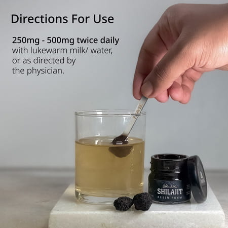 Pravek Shuddha Shilajit/Shilajeet Resin Form | 250mg - 500 Mg Per Serving | 20g
