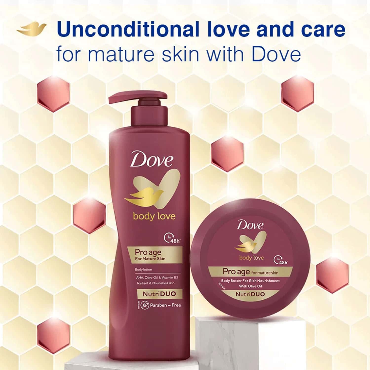 Buy DOVE BODY LOVE PRO AGE BODY BUTTER FOR MATURE SKIN PARABEN FREE