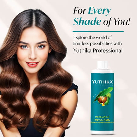 Yuthika Professional Developer For Hair Color 40 Volume (12%) 150Ml