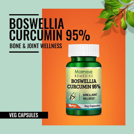 Morpheme Remedies Boswellia Curcumin 95% Bone And Joint Wellness - 60 Veg Capsules