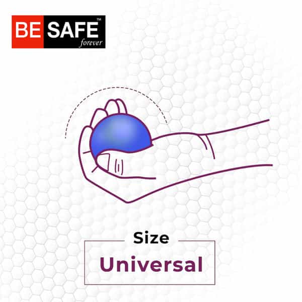 Besafe Forever Physiotherapy Hand Gel Exercise Ball Stress Relief Squeeze Balls (Blue)