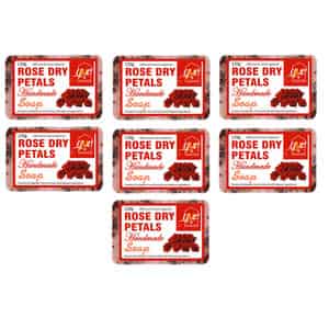 Ynb Yours Natural Buddy Organic Rose Dry Petals Handmade Sls & Paraben Free Soap 120g (pack Of 7)