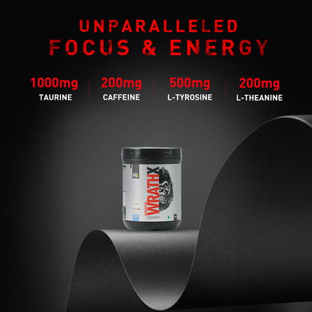 Muscleblaze Pre Workout Wrathx With Creapure ? | Nitroblaze & Bioperine (Cola Frost | 340 G)