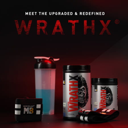 Muscleblaze Pre Workout Wrathx With Creapure ? | Nitroblaze & Bioperine (Cola Frost | 340 G)