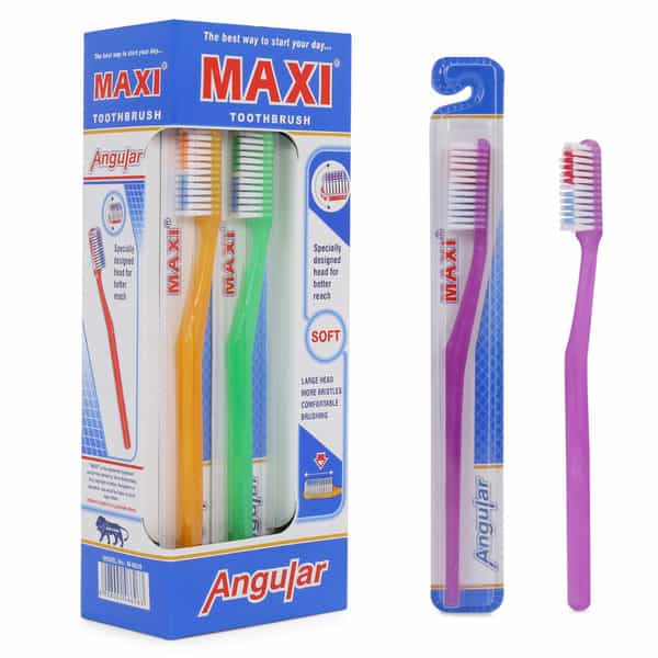 Maxi Angular Soft Toothbrush (Pack Of 12)