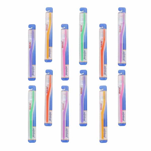 Maxi Angular Soft Toothbrush (Pack Of 12)