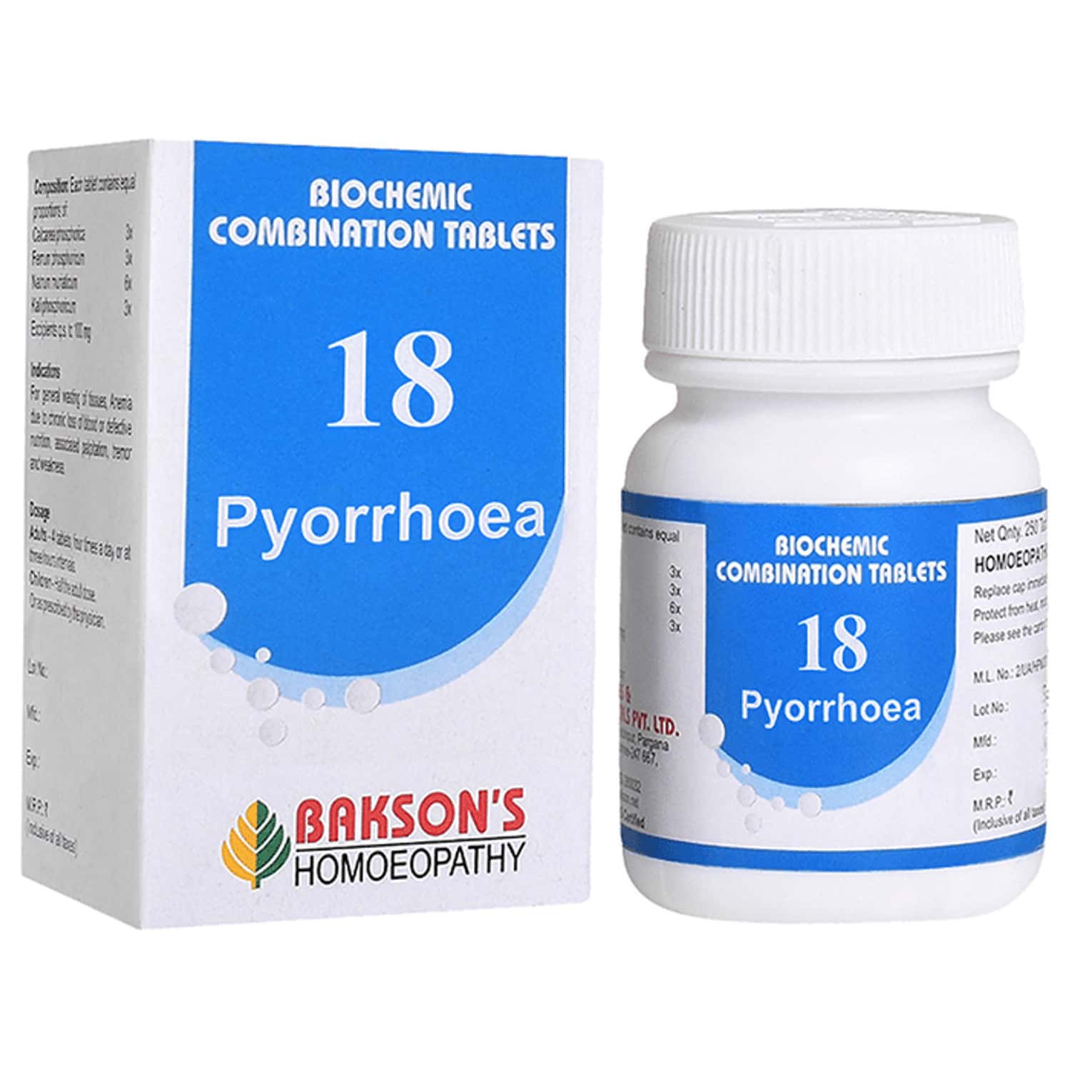 Baksons Homoeopathy Biocombination 18 Tablet 250 No's