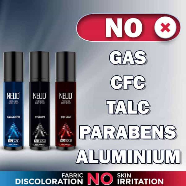 Neud 3-In-1 Perfumed Body Sprays For Men| Long-Lasting Deodorants| No Gas| No Cfc Formula