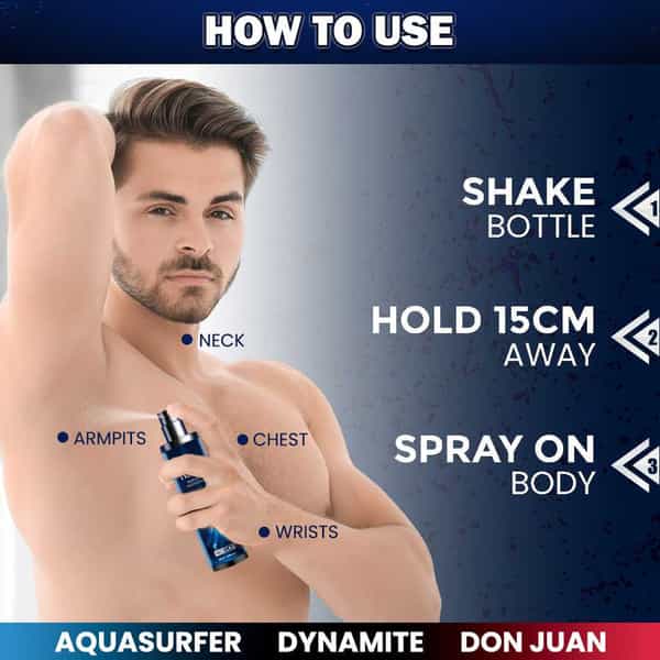 Neud 3-In-1 Perfumed Body Sprays For Men| Long-Lasting Deodorants| No Gas| No Cfc Formula