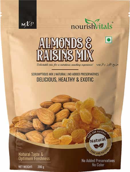 Nourishvitals Healthy Munching Combo Sports Mix Seeds Nuts+Mix Berries Scrumptious Mix (200Gm Each)