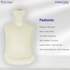 Dr. Odin Hot Water Bag (1.75 Litre) Non Electric Leakproof Hot Water Bottle For Body Pain (Cream)